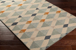 Surya Winchester 2' X 3' Hand-tufted Wool Rug - Modern Low Pile Design, Ideal For Stylish Decor, India Made Sage Wool Win2301-23