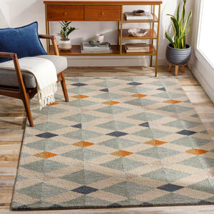 Surya Winchester 2' X 3' Hand-tufted Wool Rug - Modern Low Pile Design, Ideal For Stylish Decor, India Made Sage Wool Win2301-23