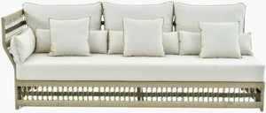 Surya Winder Acrylic Upholstered Sectional with Aluminum Base for Indoor Outdoor Living WIND002-363999