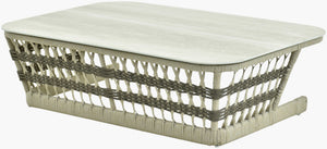 Surya Winder Aluminum Low Profile Coffee Table for Modern Living Rooms and Covered Patios WIND005-143248