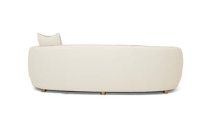 VIG Furniture Winfree Curved Off-White 3-Seater Sofa With Pale Pink Piping, Gold Legs & Plush Foam Support VGOD-ZW-22013-S