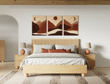 VIG Furniture Modrest Winters - Modern Natural Oak Bed VGWD-EMI-QB-KBUS-BED