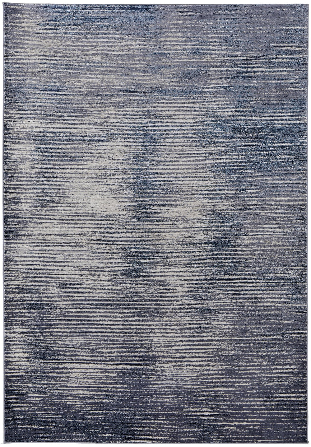 Feizy Rugs Indio Modern Low Pile Rug - Durable, Stain-resistant Design In Earthy Tones For Any Space Decor Blue,Gray,Ivory Polyester,Polypropylene Ind39gxfnvybluf05