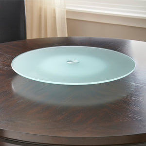 English Elm Steve Silver - Avenue - Lazy Susan Round - Pearl Silver