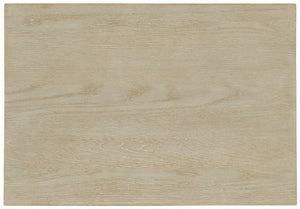 Hooker Furniture Cascade Terrain Taupe Three-Drawer Nightstand With Reeded Fronts, Usb Charging, Champagne Accents 6120-90115-80