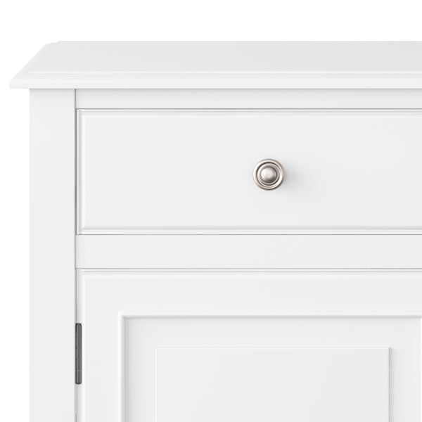 English Elm Connaught Handcrafted Solid Wood Entryway Storage Cabinet In White - Timeless British Colonial Style B136P158544