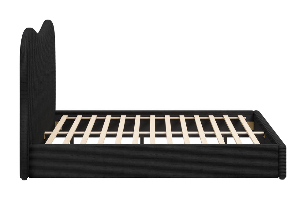 Zuo Modern Sele King Bed - Stylish Modern Design With High-quality Materials For A Chic Contemporary Bedroom Black 100% Polyester,Rubberwood,Mdf,Plywood,100% Polypropylene 110711-zuo-modern