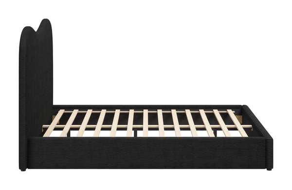 Zuo Modern Sele King Bed - Stylish Modern Design With High-quality Materials For A Chic Contemporary Bedroom Black 100% Polyester,Rubberwood,Mdf,Plywood,100% Polypropylene 110711-zuo-modern