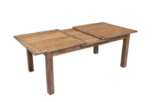 Porter Designs Porter Urban Solid Sheesham Wood Pop-up Leaf Dining Table - Modern Style For Contemporary Homes Natural Wood 07-117-01-1226