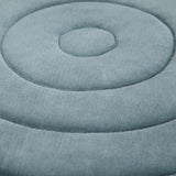 Hearth and Haven Velvet Cotton Fabric Upholstered Round Pouf B136P159343 Turquoise