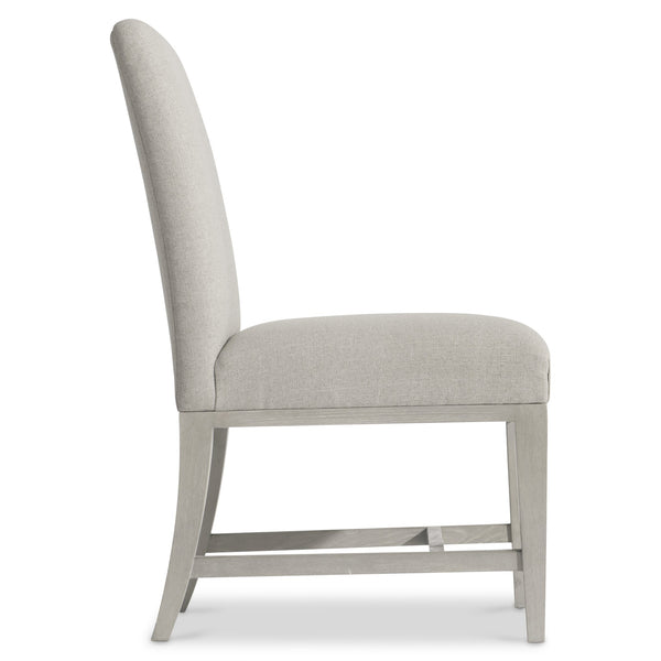 Bernhardt Bernhardt Cornelia Side Chair — Neo-Traditional Upholstered Dining Accent With Nebbia Wood Legs, Elegant Curves 331543