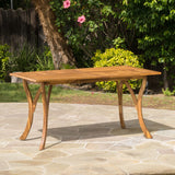 Christopher Knight Home® - Noble House - Hermosa Teak Finish Acacia Wood Rectangular Dining Table