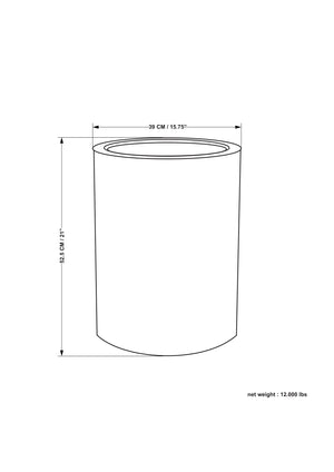 English Elm Corbin Handcrafted Hammered Metal Side Table — 16" Drum Accent Table with Durable Powder Coat Finish Gold B136P158998