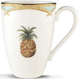 British Colonial Bamboo Mug - Lenox Bone China, Dishwasher/Microwave Safe, 14 oz