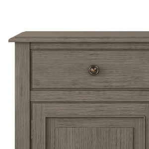 English Elm Connaught Solid Wood Entryway Storage Cabinet – Farmhouse Grey, Timeless Charm & Ample Storage Solution B136P158539