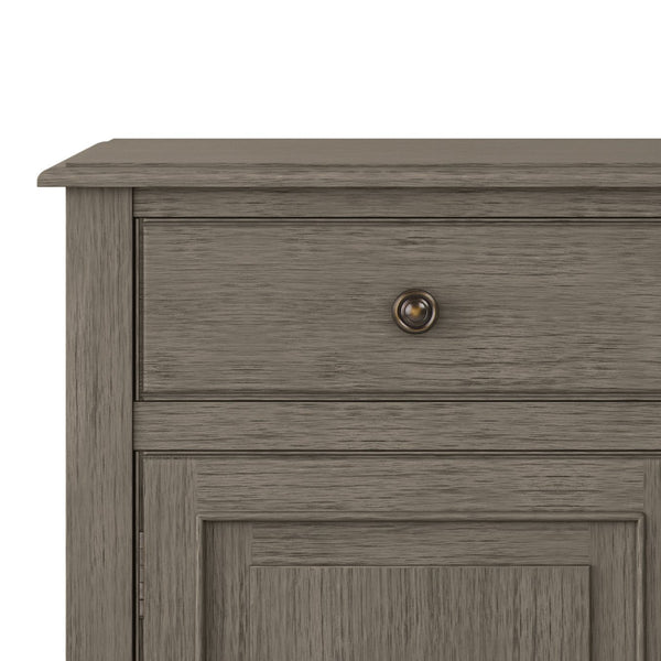 English Elm Connaught Solid Wood Entryway Storage Cabinet – Farmhouse Grey, Timeless Charm & Ample Storage Solution B136P158539