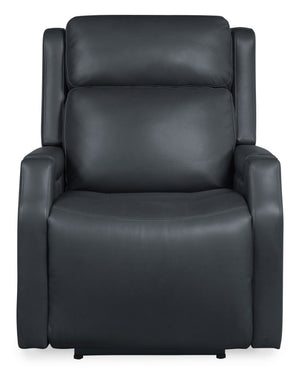 Hooker Furniture Nelson Zero Gravity Power Recliner In Salvo Denim Leather With Usb-C Charging & Adjustable Lumbar SS836-PHZL1-049