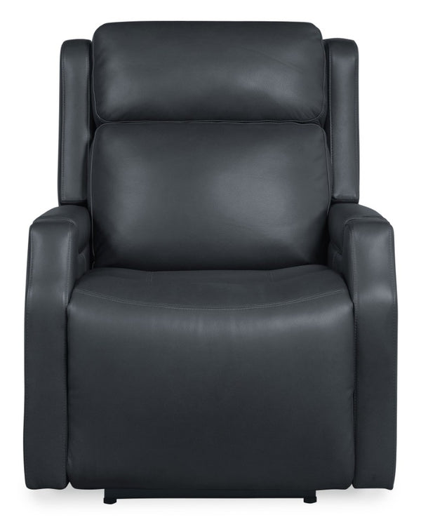 Hooker Furniture Nelson Zero Gravity Power Recliner In Salvo Denim Leather With Usb-C Charging & Adjustable Lumbar SS836-PHZL1-049