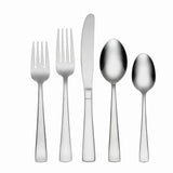 Oneida Avery 90-Piece Stainless Steel Flatware Set, Mirror Finish, Service for 12