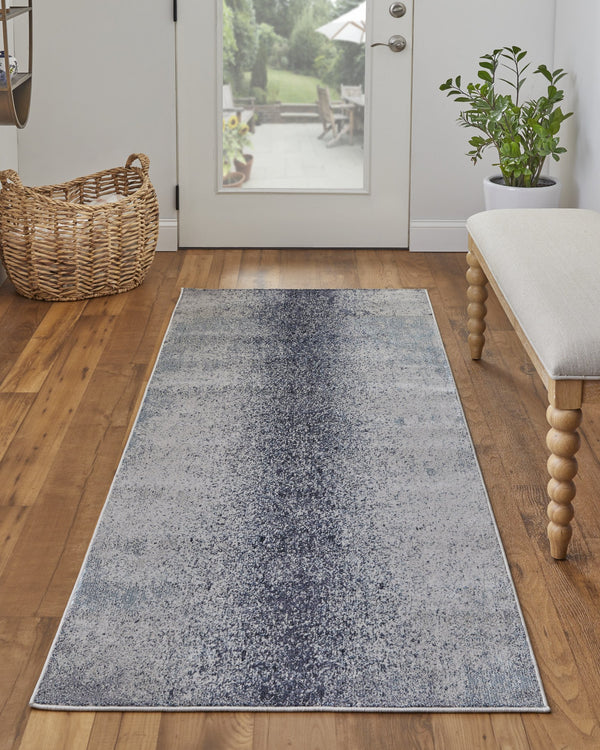 Feizy Rugs Astra Abstract Watercolor Rug – Elevate Your Space With Luxurious Metallic Designs And Soft Texture Blue,Ivory Polyester,Polypropylene Ara39l2fivyblui71