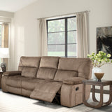 Parker House Chapman - Kona Manual Glider Reclining Sofa And Two Recliners Brown 94% Polyester,6% Nylon (W) Mcha-311-kon