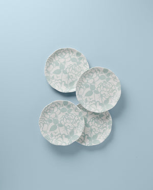 Lenox Butterfly Meadow Cottage Accent Plates, Set of 4 Multi, WHITE PORCELAIN 894087
