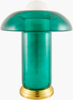 Livabliss Wainaku Hand-painted Glass Arts and Crafts Accent Table Lamp for Bedroom or Living Room WKU-001
