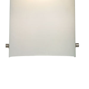 Atlas Arc 12" High 1-Light Sconce - Modern Frosted Glass Design in Sleek Brushed Nickel Finish for Any Room WL11001-NK