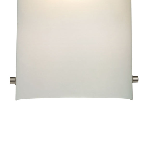 Atlas Arc 12" High 1-Light Sconce - Modern Frosted Glass Design in Sleek Brushed Nickel Finish for Any Room WL11001-NK
