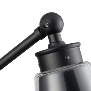 Atlas Albany 1-Light Swingarm Sconce - Matte Black with Adjustable Shade for Stylish Directional Lighting WL11003-BK