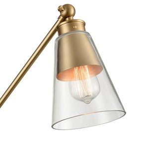Atlas Albany Adjustable 1-Light Swingarm Sconce - Modern Brushed Gold Design for Sophisticated Spaces WL11003-GD