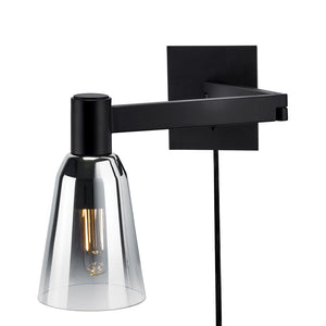 Atlas Audrey 10" Adjustable Swingarm Sconce - Versatile Lighting for Modern and Transitional Spaces Matte Black WL11004-BK