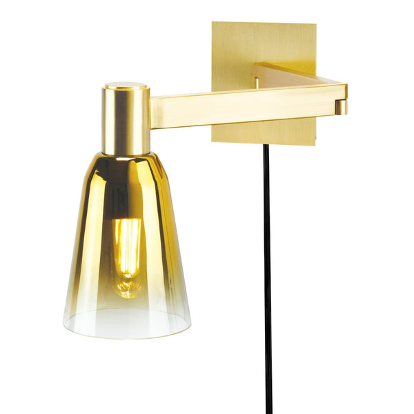 Atlas Audrey 10" Adjustable Swingarm Sconce - Versatile Lighting for Modern and Transitional Spaces Satin Brass WL11004-BS