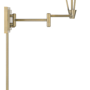 Atlas Cody 13-Inch High Swingarm Sconce - Modern Design for Versatile Ambient and Task Lighting Solutions Antique Brass WL11005-BS