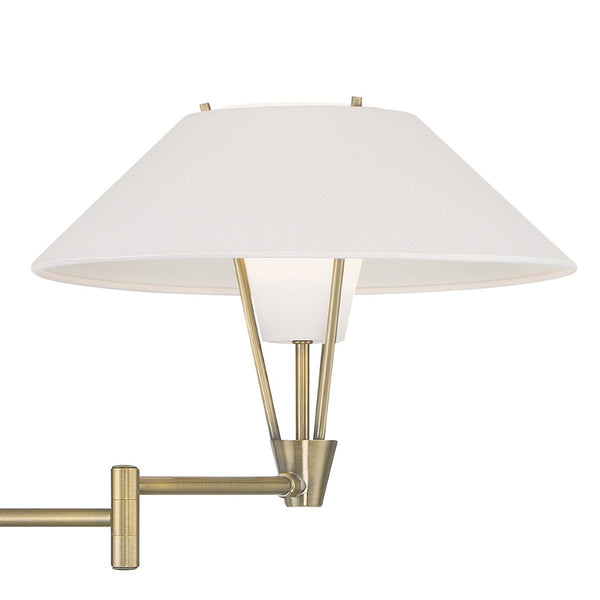 Atlas Cody 13-Inch High Swingarm Sconce - Modern Design for Versatile Ambient and Task Lighting Solutions Antique Brass WL11005-BS