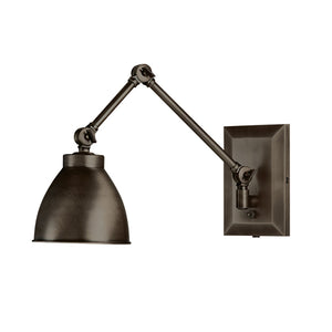 Atlas Maggie 6.75'' High 1-Light Swingarm Sconce - Vintage-Inspired Adjustable Lighting for Any Space Architectural Bronze WL11007-BZ