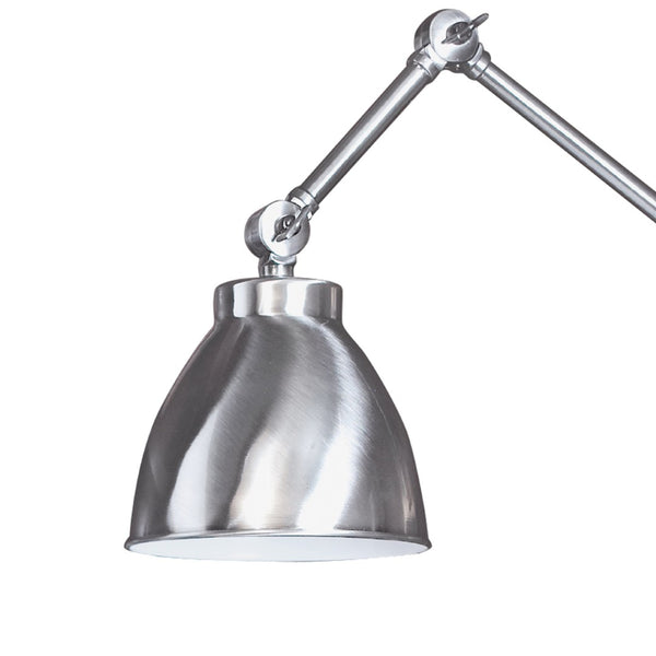 Atlas Maggie 6.75'' High 1-Light Swingarm Sconce - Vintage-Inspired Adjustable Lighting for Any Space Pewter WL11007-SV