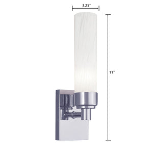 Atlas Alex 11" High 1-Light Chrome Sconce - Modern Minimalist Design for Hallways, Bathrooms & Accent Walls WL11012-CH1