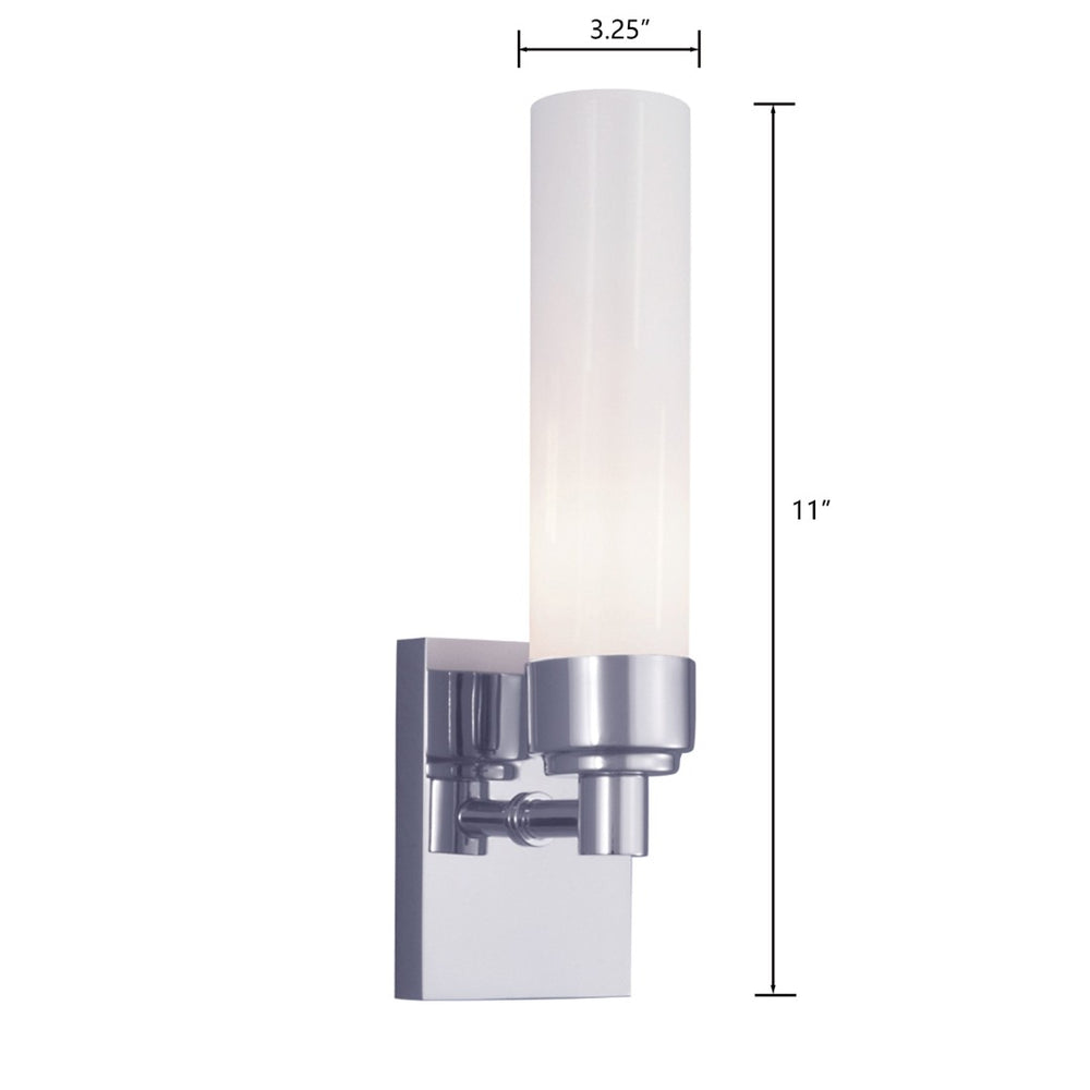 Atlas Alex 11" High Chrome 1-Light Sconce – Elegant Modern Wall Mount for Hallways, Bathrooms & More! WL11012-CH2