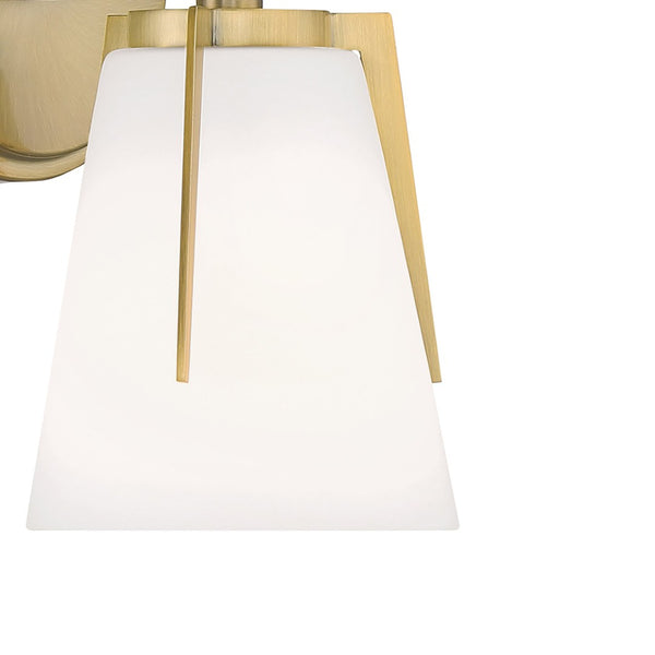 Atlas Allure 9'' High 1-Light Sconce - Art Deco Elegance for Warm Ambiance in Hallways and Bedrooms Antique Brass WL11014-BS