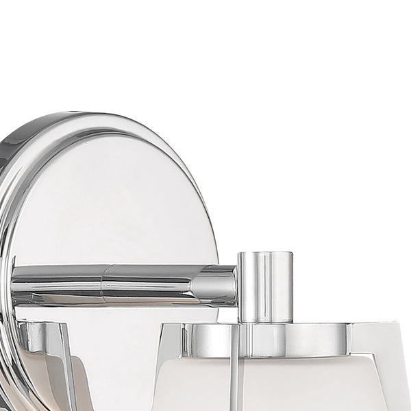 Atlas Allure 9'' High 1-Light Sconce - Art Deco Elegance for Warm Ambiance in Hallways and Bedrooms Chrome WL11014-CH