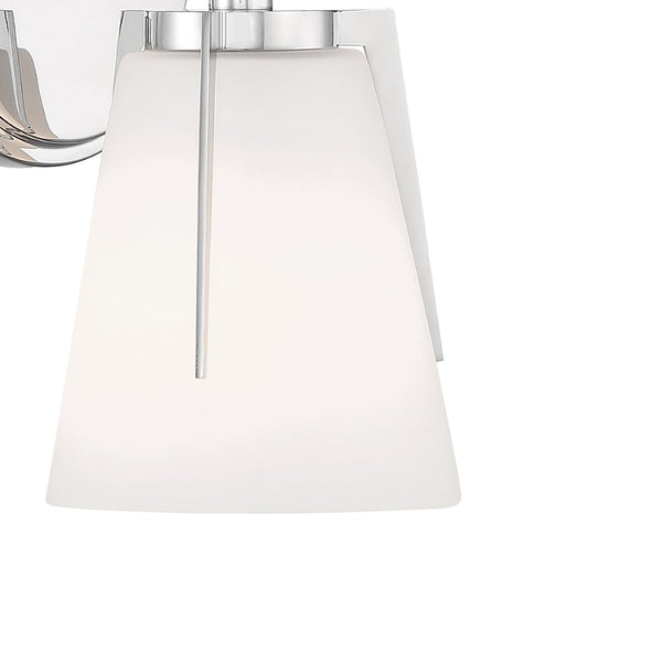Atlas Allure 9'' High 1-Light Sconce - Art Deco Elegance for Warm Ambiance in Hallways and Bedrooms Chrome WL11014-CH