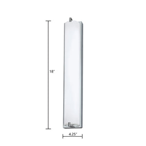 Atlas Alto 18'' High Integrated LED Sconce - Polished Chrome, Modern Design for Hallways & Bathrooms WL11015-CH