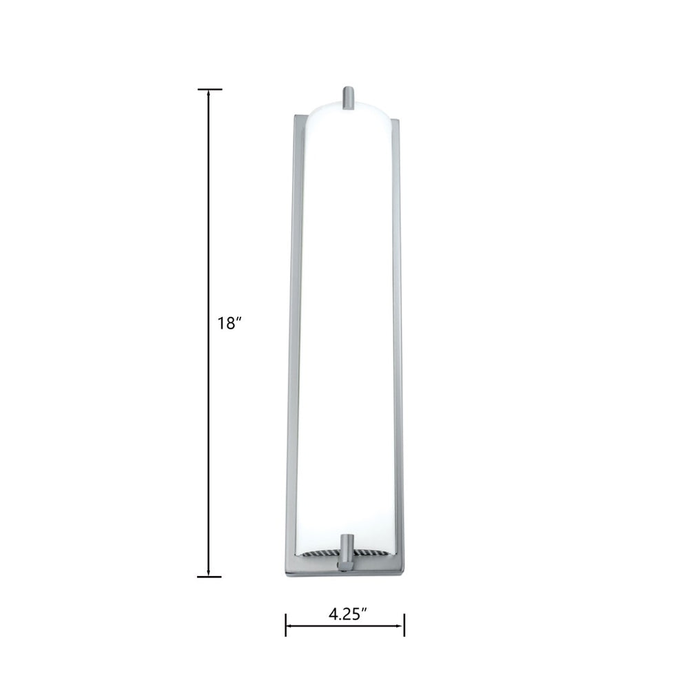 Atlas Alto 18'' Integrated LED Sconce - Modern Brushed Nickel Wall Light for Contemporary Interiors WL11015-NK