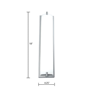 Atlas Alto 18'' Integrated LED Sconce - Modern Brushed Nickel Wall Light for Contemporary Interiors WL11015-NK