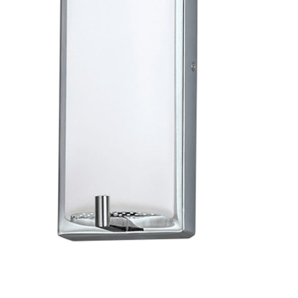 Atlas Alto 24'' High Integrated LED Sconce - Polished Chrome for Modern Hallways, Bathrooms & Living Spaces WL11016-CH