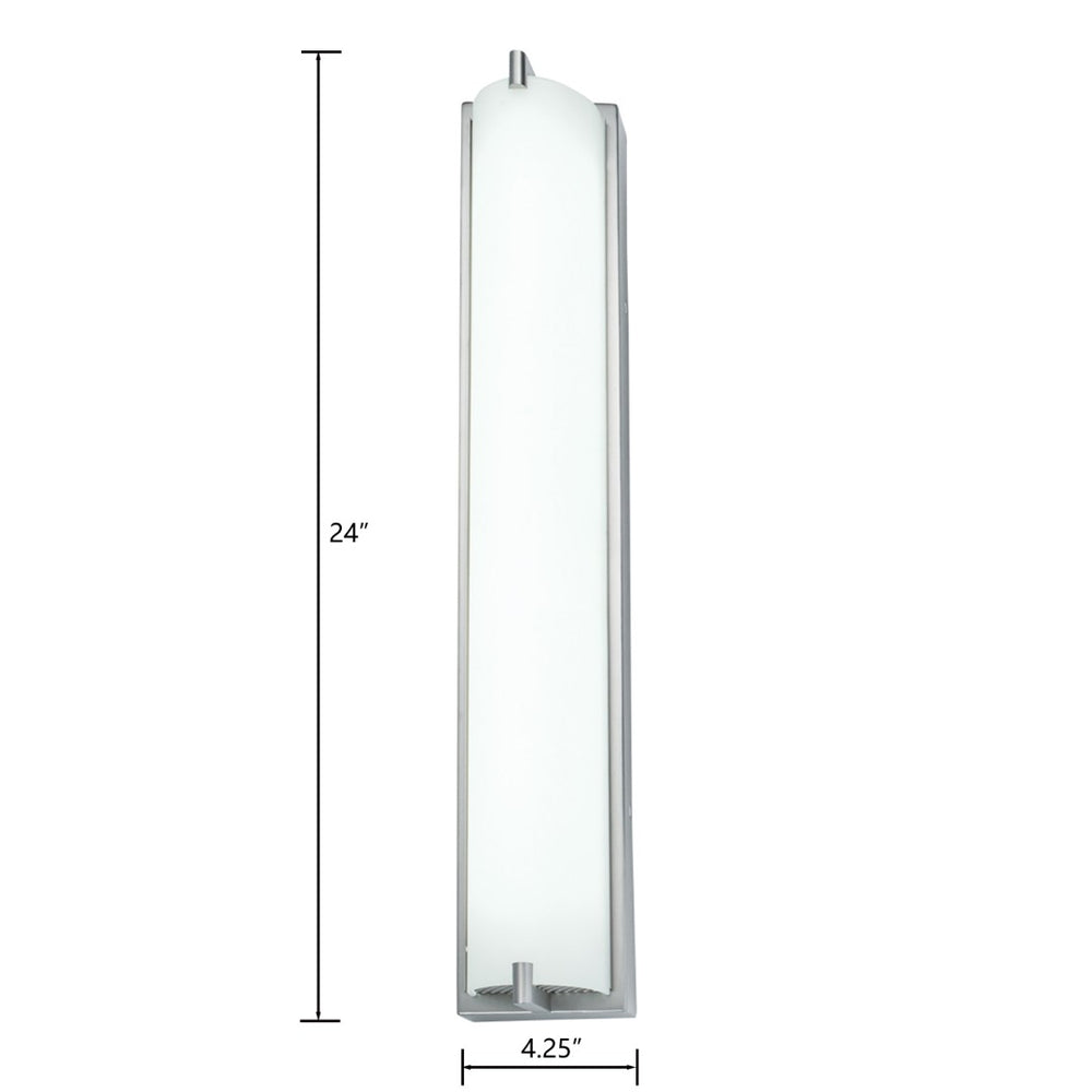 Atlas Alto 24'' High Integrated LED Sconce - Modern Brushed Nickel Design for Elegant Indoor Lighting WL11016-NK