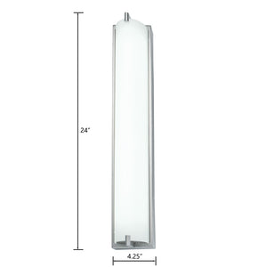 Atlas Alto 24'' High Integrated LED Sconce - Modern Brushed Nickel Design for Elegant Indoor Lighting WL11016-NK