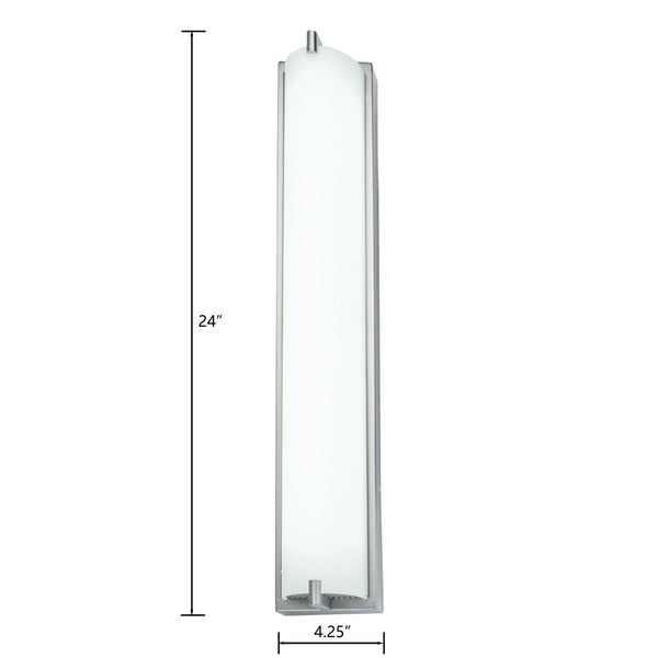 Atlas Alto 24'' High Integrated LED Sconce - Modern Brushed Nickel Design for Elegant Indoor Lighting WL11016-NK
