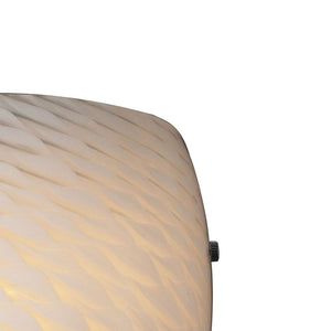 Atlas Arco Baleno 10" High Hand-Blown Glass Sconce - Artisan Satin Nickel Lighting for Elegant Spaces WL11018-NK